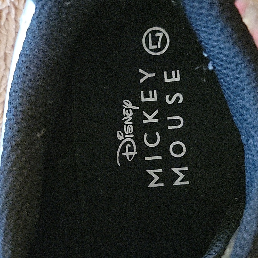 Disney Silver Sneakers with Mickey Mouse Design (Fits 7.5-8) - Picture 2 of 8